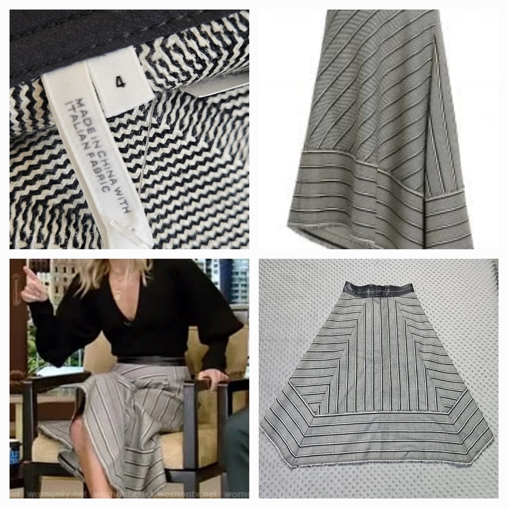 Helmut Lang Intermix Wool Maxi Skirt Women's Sz. 4 NWT Worn On‎ TV